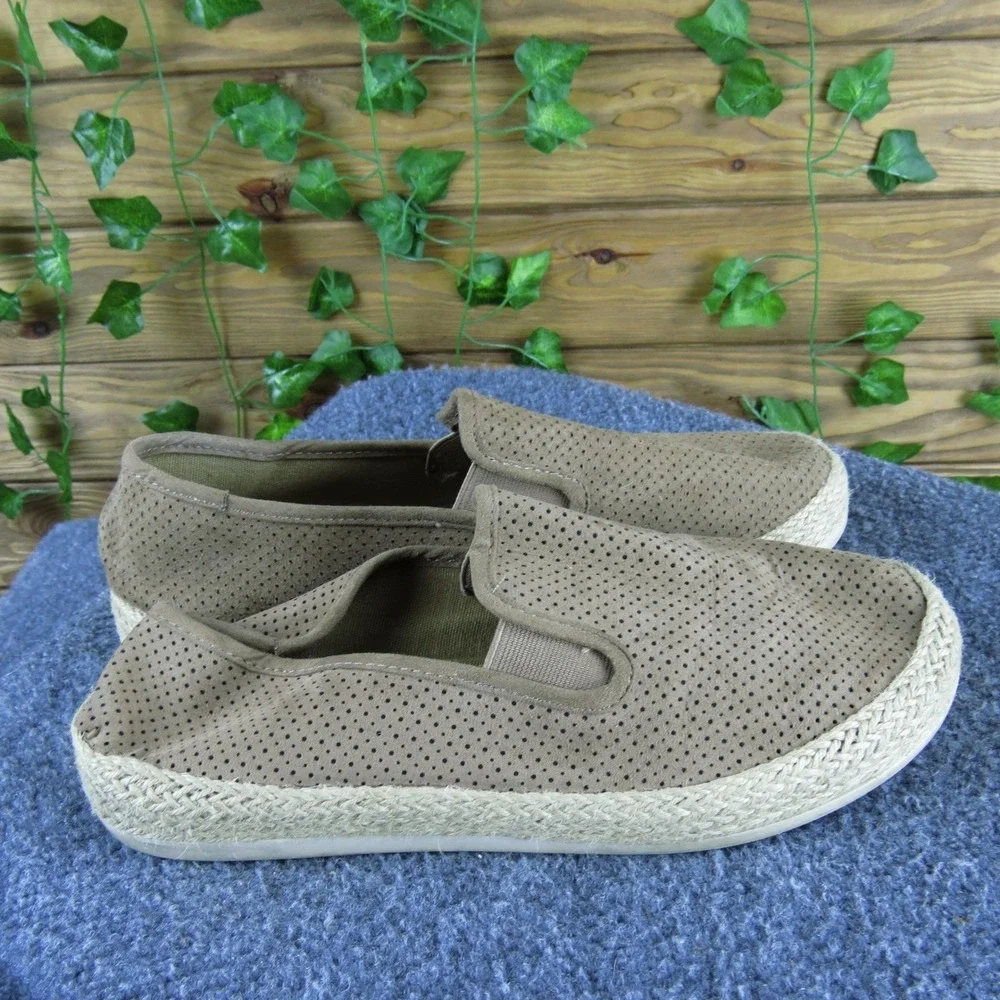 ESPRIT Nadine‎ Women's 9.5 Tan Textile Slip-On Espadrille Comfort